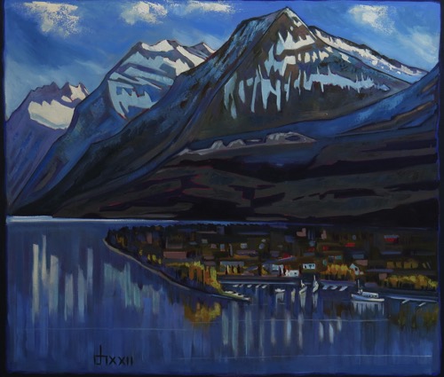 Waterton Townsite Evening Light
34 x 40 oil on canvas  $2900 sold